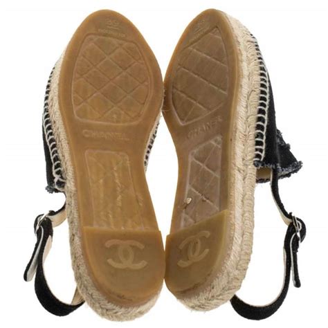 chanel espadrille sizing|authentic chanel espadrilles for sale.